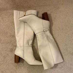 Liz Claiborne White Knee High Boots
